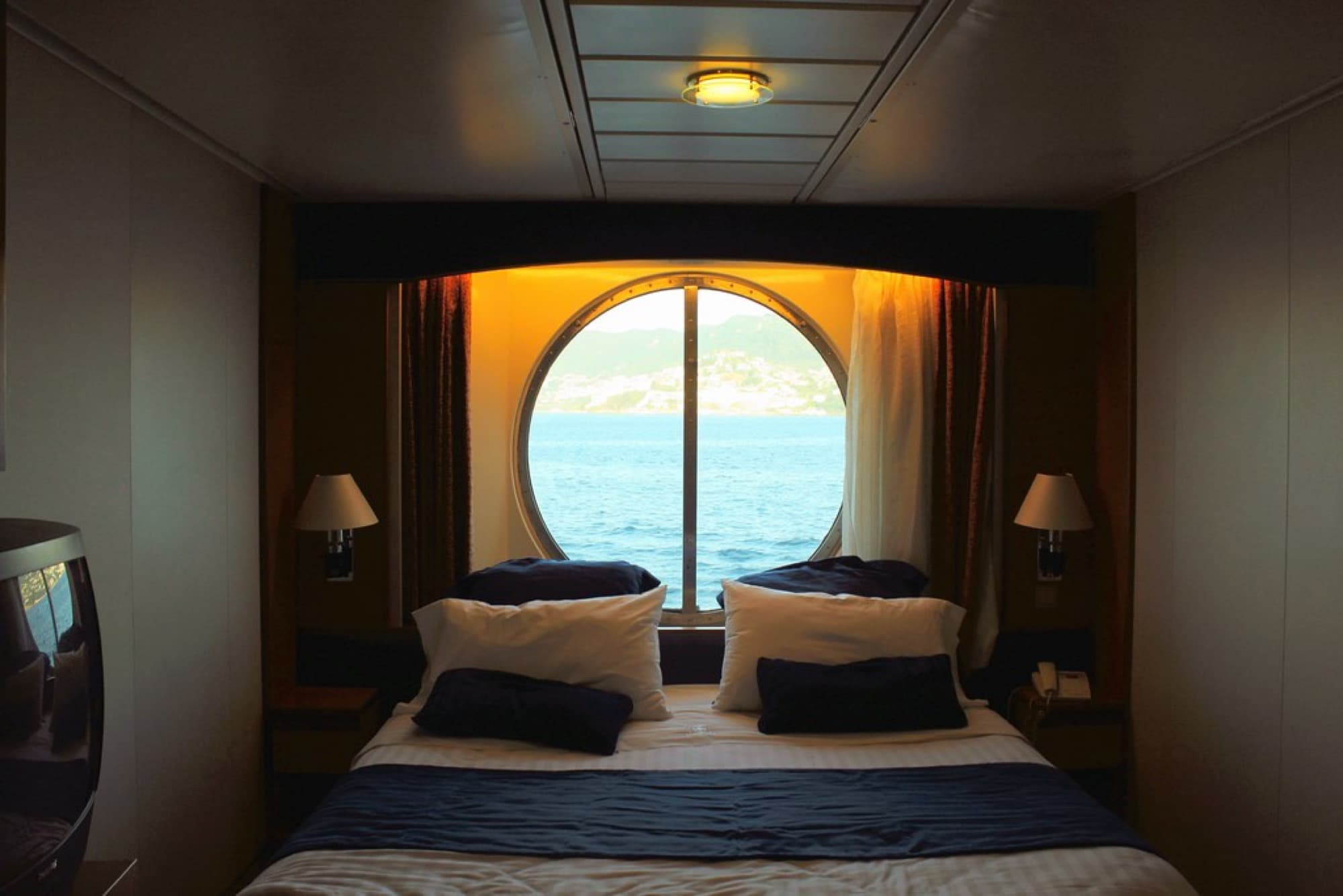 Inside stateroom with family berths