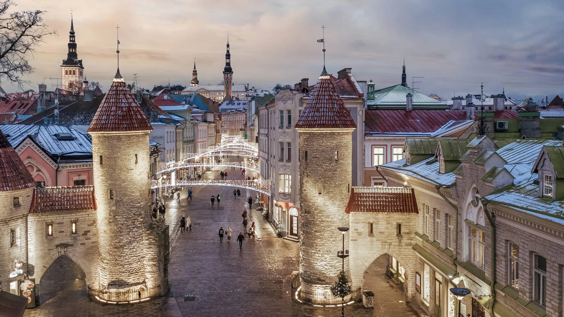 The medieval Old Town of Tallinn
